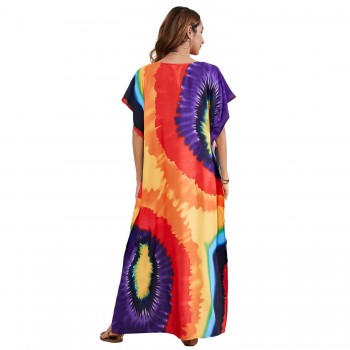 Women Kaftan Dresses Plus Size Swimsuit Coverup 2025 Summer Bathing Suit Caftan One Size