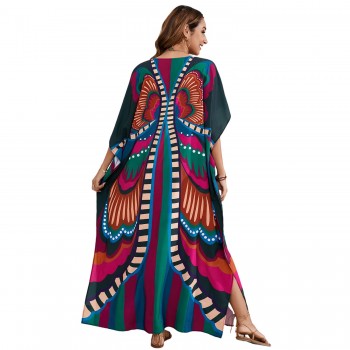 2025 Summer Bathing Suit Caftan Loungewear Beach Dress One Size