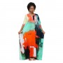 Women Kaftan Dresses Patchwork Swimsuit Coverup 2025 Summer One Size