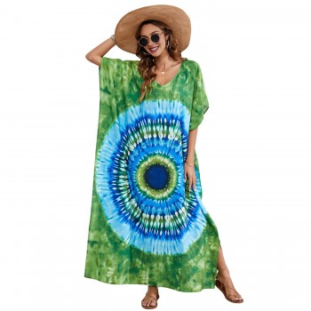 Women Kaftan Dresses Plus Size Swimsuit Coverup 2025 Summer One Size