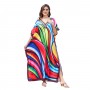 2025 Ethical Resort Collection Plus Size Kaftans Swimsuit Cover Up One Size
