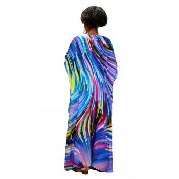 Elegant Plus Size Kaftan Coverup Summer Resort Wear One Size