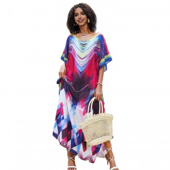 Women Kaftan Dresses Plus Size Swimsuit Coverup for 2025 Summer Cover Up One Size