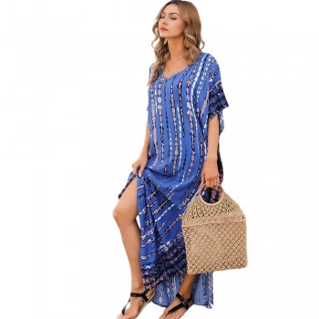 Women Kaftan Dresses Plus Size Swimsuit Coverup 2025 Summer One Size
