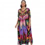 Plus Size Kaftan Dress: Beach Swim Cover Up & Lounge Wear One Size