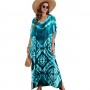 Plus Size Kaftan Dress: Beach Swim Cover Up & Breathable Lounge Wear One Size
