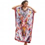 2025 Summer Kaftan Dress: Beach Swim Cover Up & Tropical Lounge Wear One Size