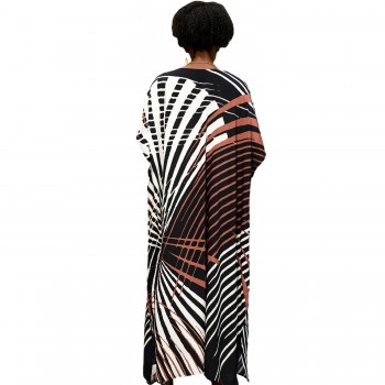 2025 Boho Batwing Kaftan: Beach Swim Cover Up & Tropical Dress One Size